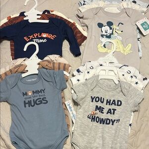 Infant lot size 3 months 9 short sleeve 3 long sleeve